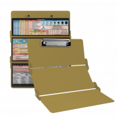 WhiteCoat Clipboard® Trifold - Tactical Brown Nursing Edition